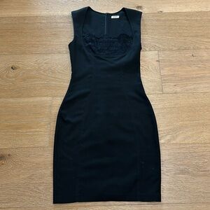 L’Agence Bodycon Black Cocktail dress with lace detail